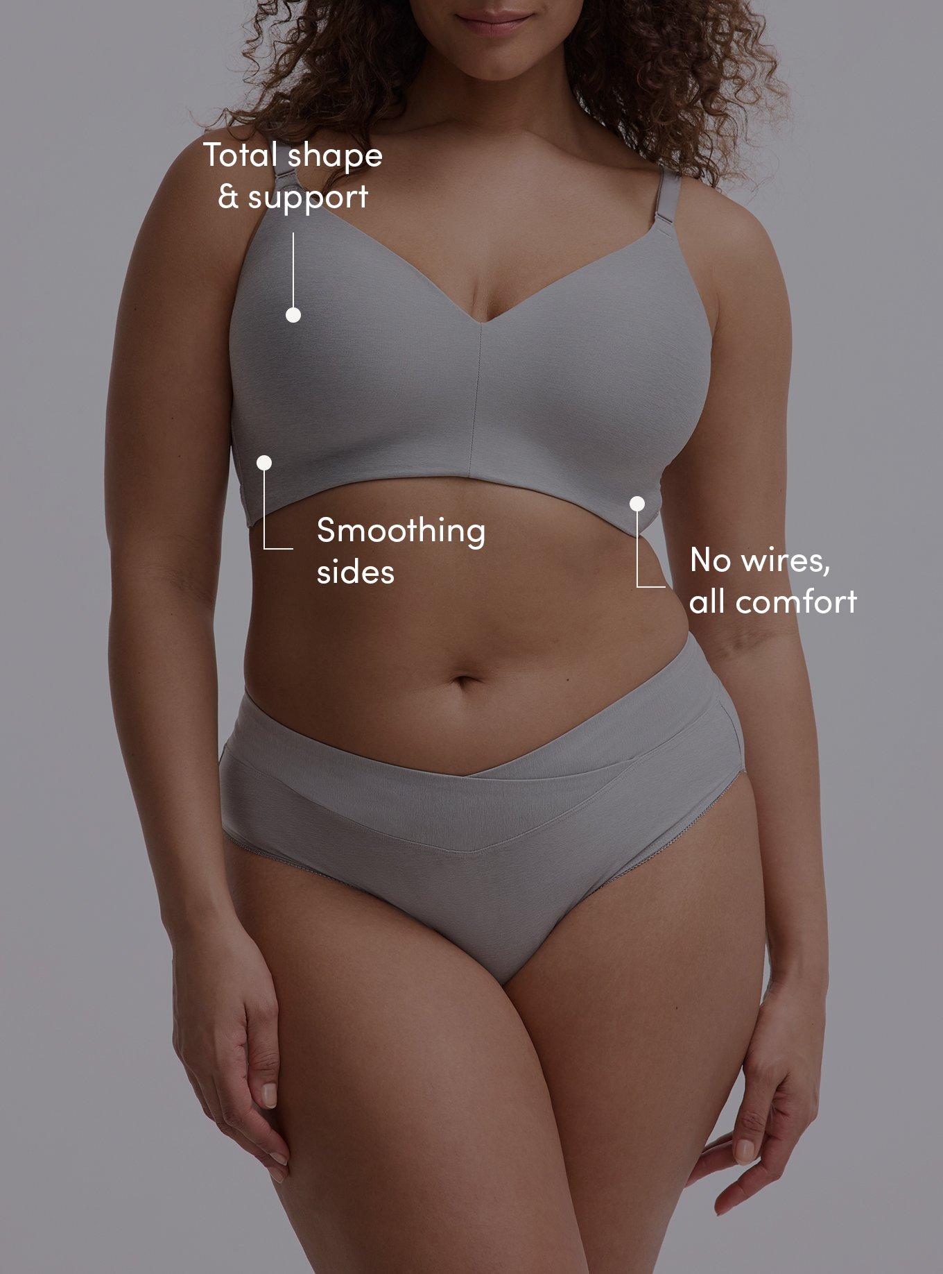 Wire-Free Lightly Lined Pullover Bra, FORMAL GRAY HEATHER, alternate