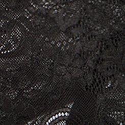 Lace Bow Open Bum Cheeky, RICH BLACK, swatch