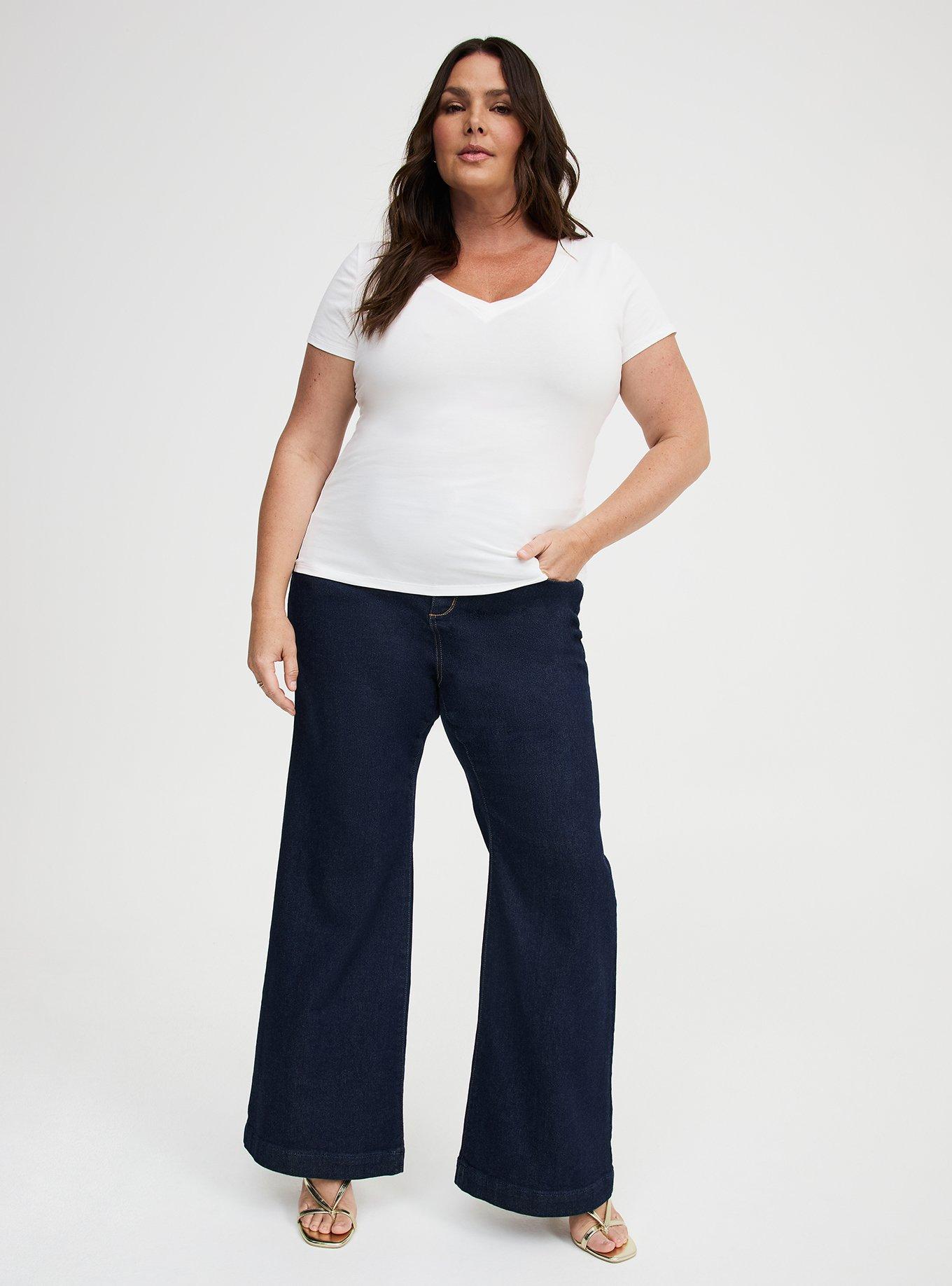 Fitted Cotton V-Neck Tee