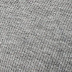 Plus Size Cotton Modal Rib Henley Puff Sleeve Top, MED HEATHER GREY, swatch
