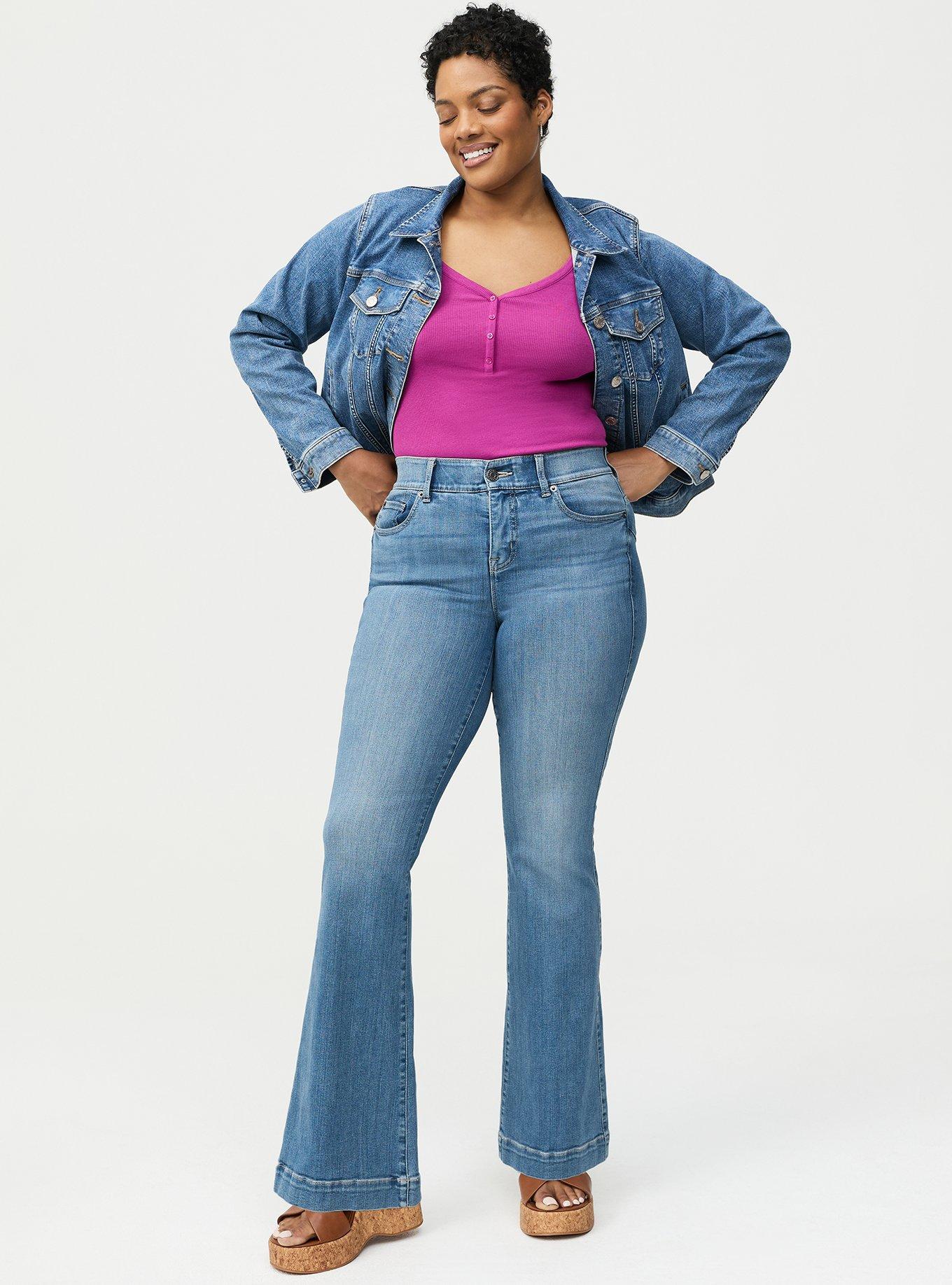 Cotton Modal Rib Henley Puff Sleeve Top, WILD ASTER, alternate