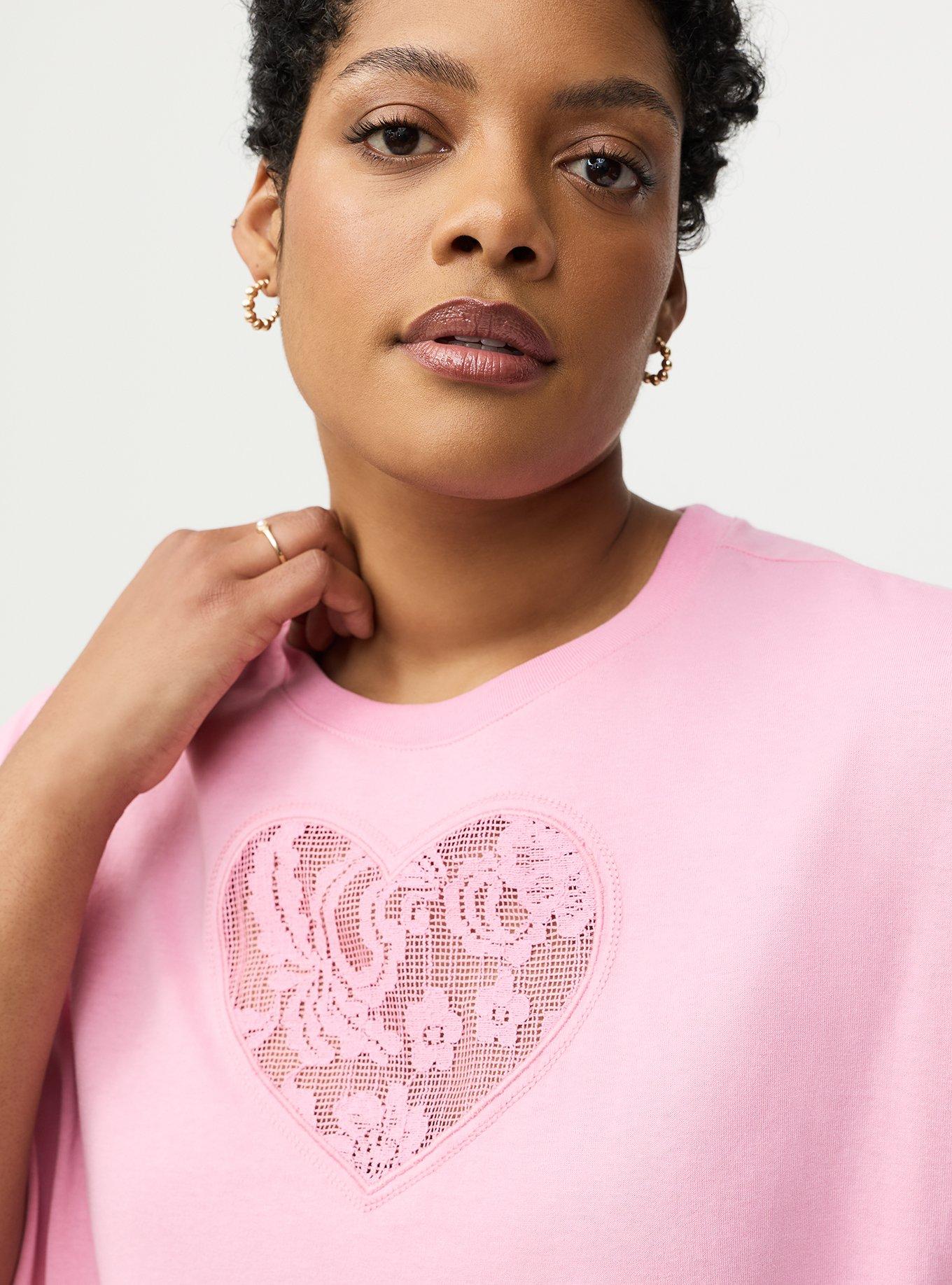 Cotton Cutout Relaxed Crew Tee, ORCHID SMOKE, alternate