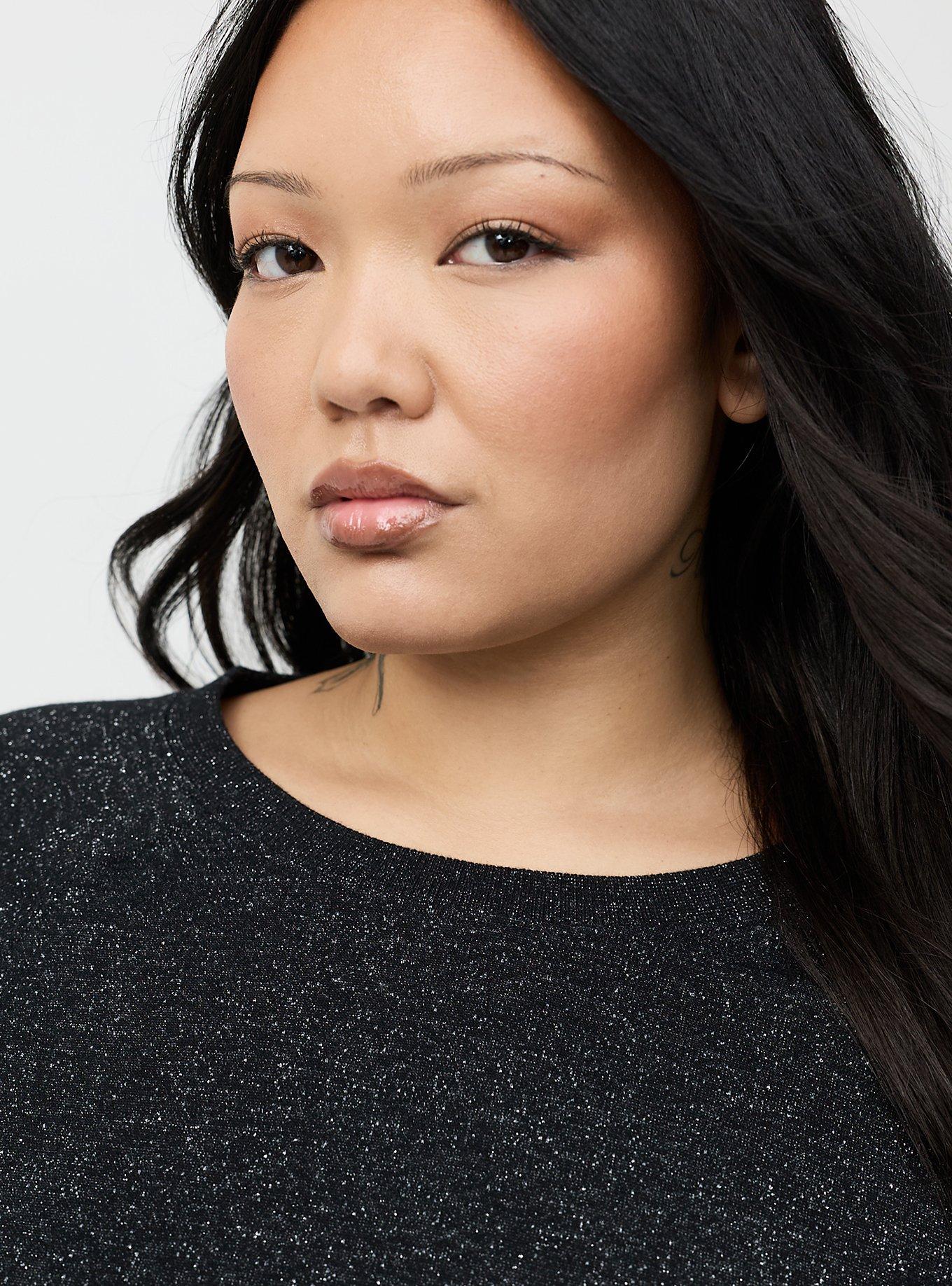 Sparkle Cozy Fleece Raglan Sweatshirt