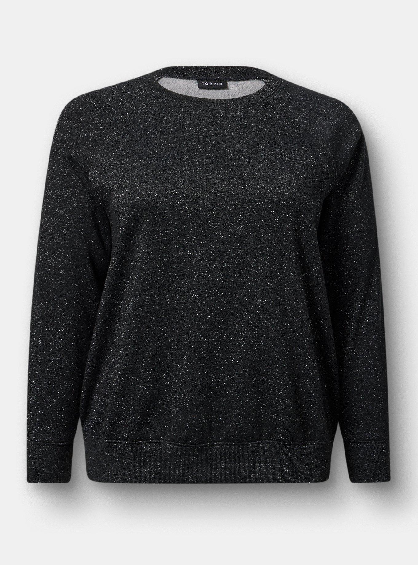 Sparkle Cozy Fleece Raglan Sweatshirt