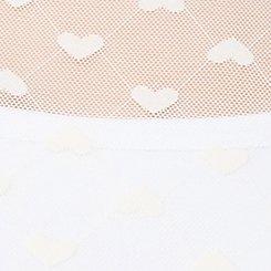 Plus Size Sheer Mesh Swiss Dot & Heart Crew Top, WHISPER WHITE, swatch