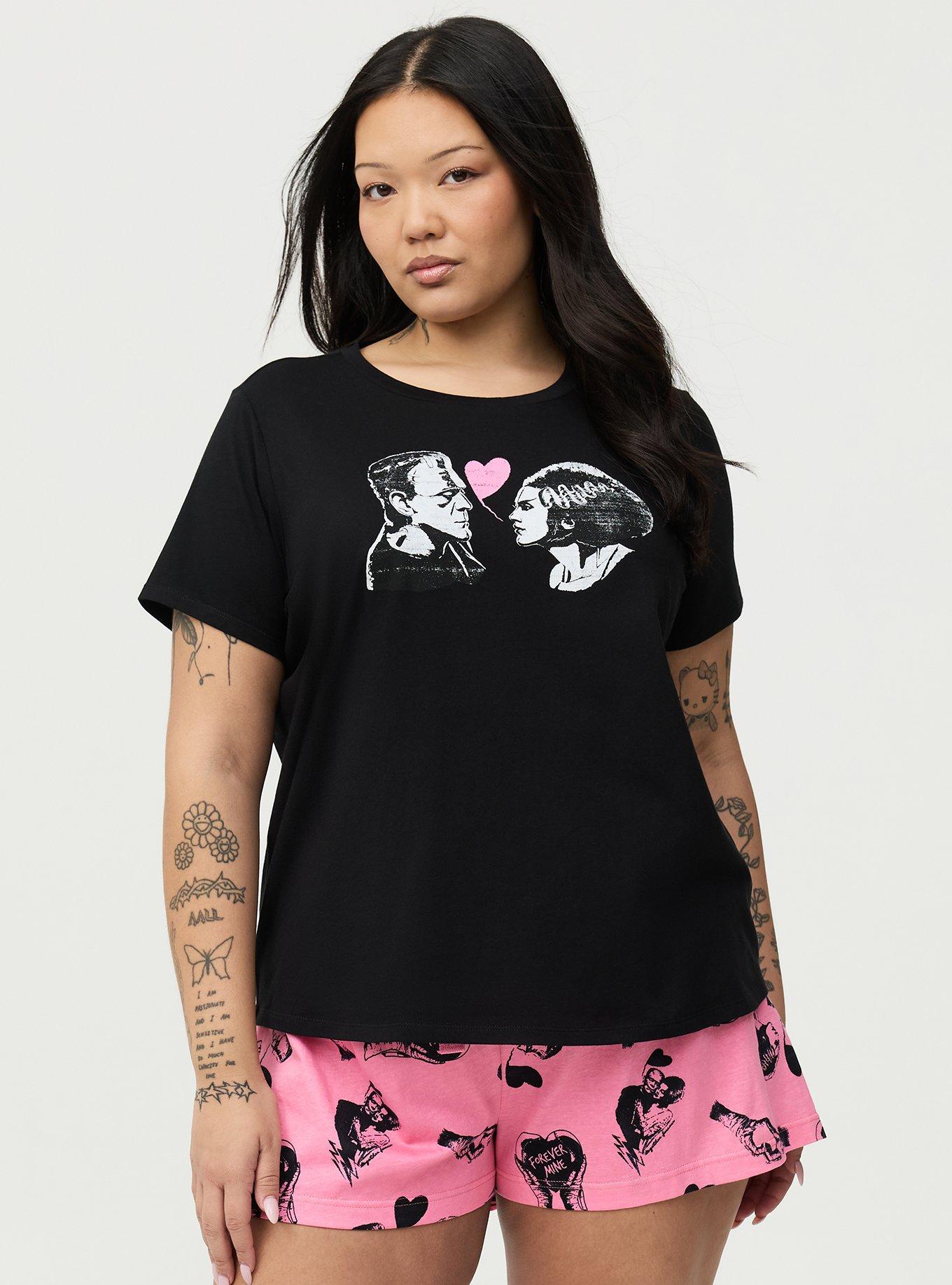 Frankenstein And Bride Lounge Top, FRANK AND BRIDE VALENTINES, hi-res