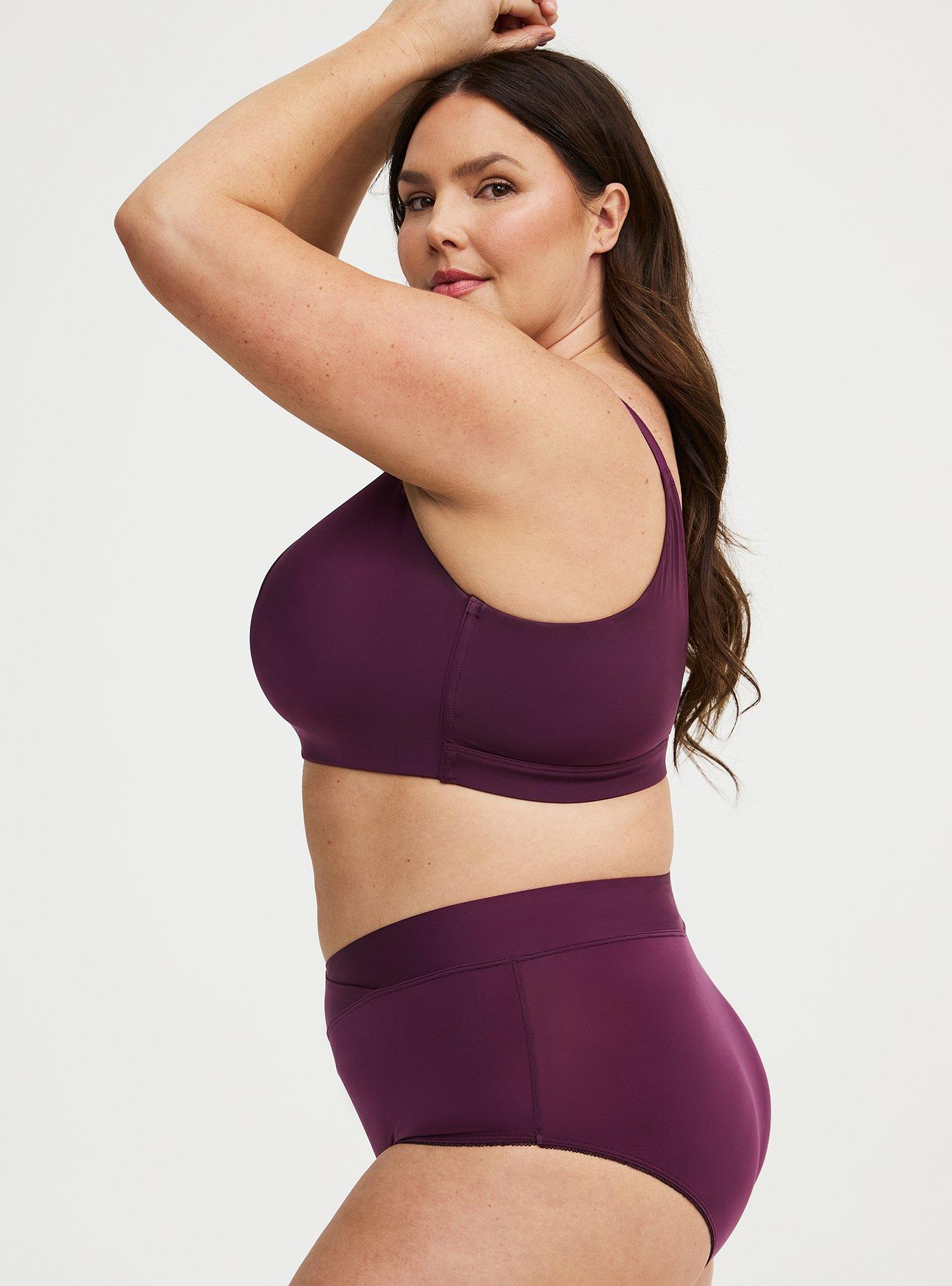 Wire-Free Lightly Lined Pullover Bra, POTENT PURPLE, alternate