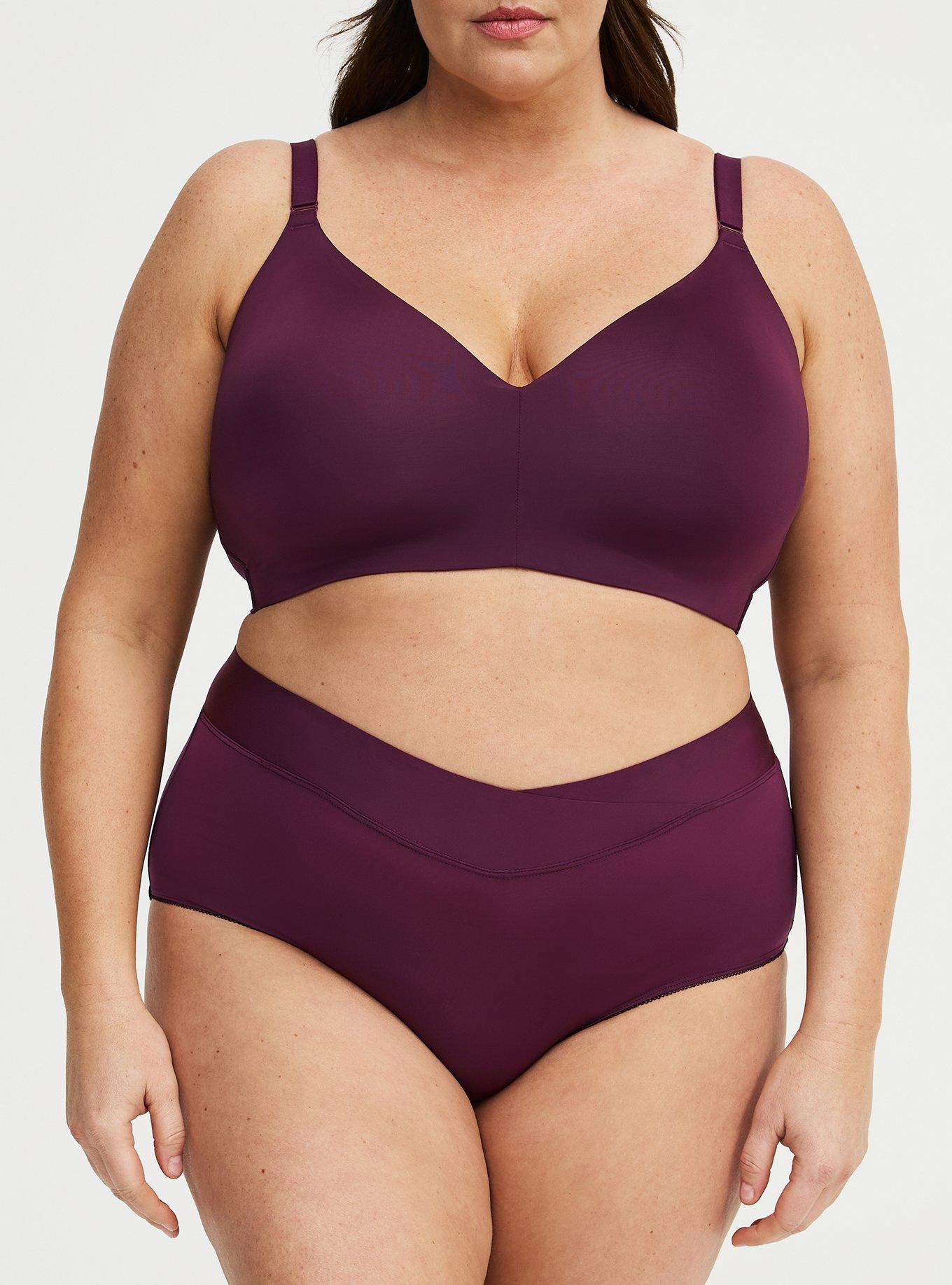 Wire-Free Lightly Lined Pullover Bra, POTENT PURPLE, alternate