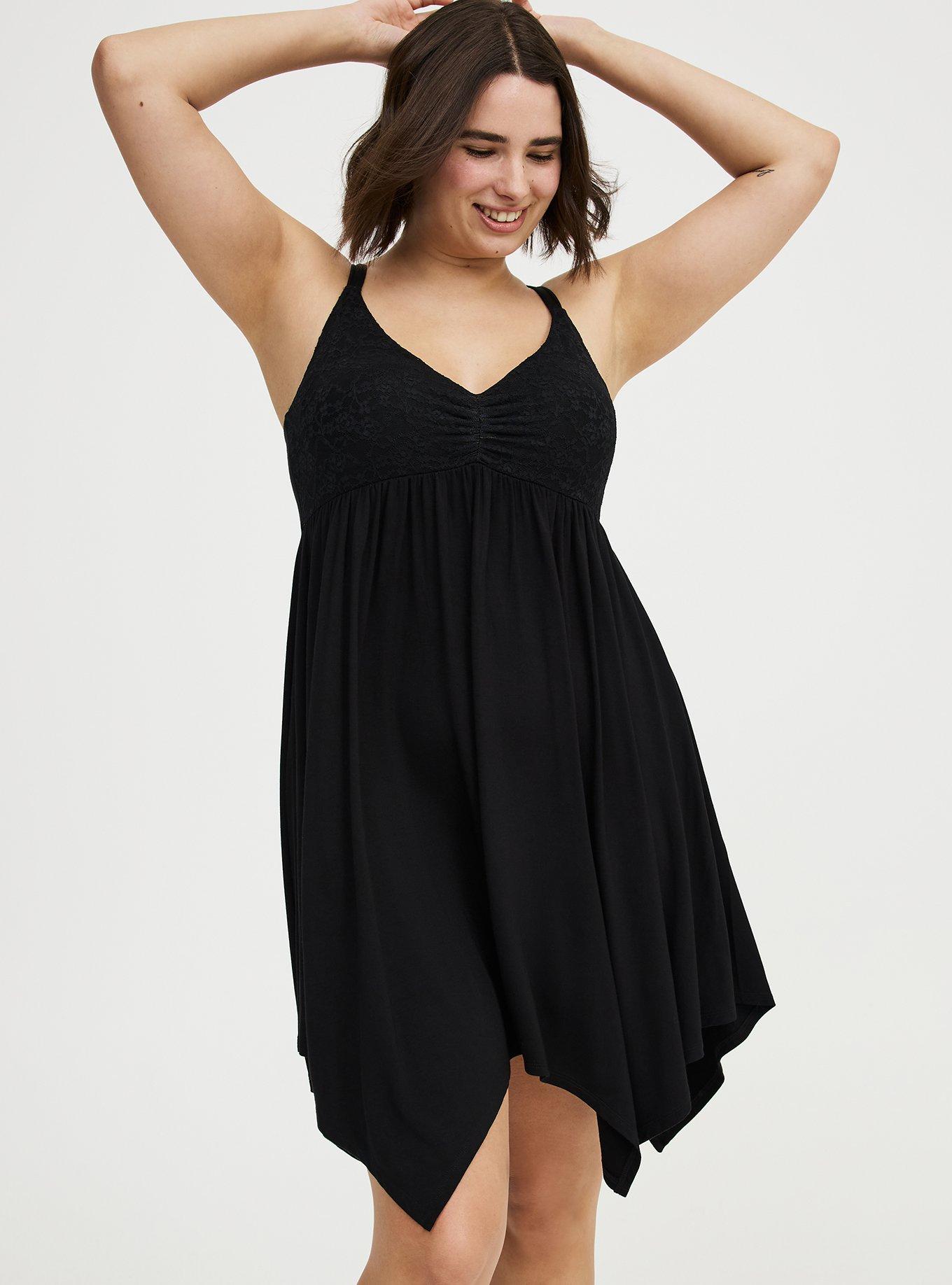 Super Soft Lace Bodice Babydoll Sleep Gown