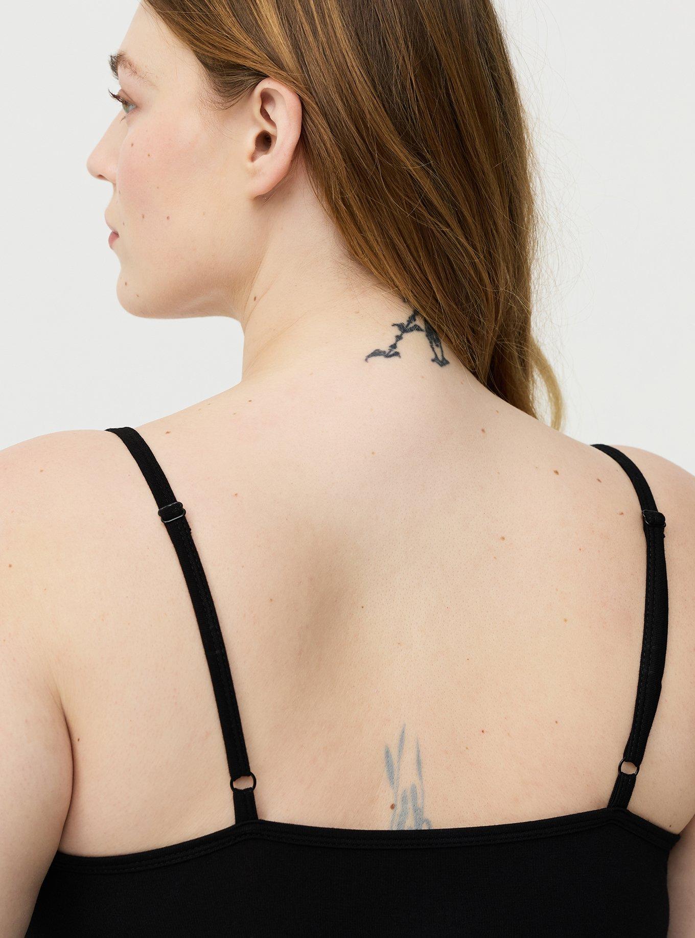 Super Soft Jersey Lace Trim Sleep Chemise, DEEP BLACK, alternate