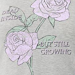 Super Soft Jersey Sleep Tee Dress, DEAD INSIDE ROSE, swatch