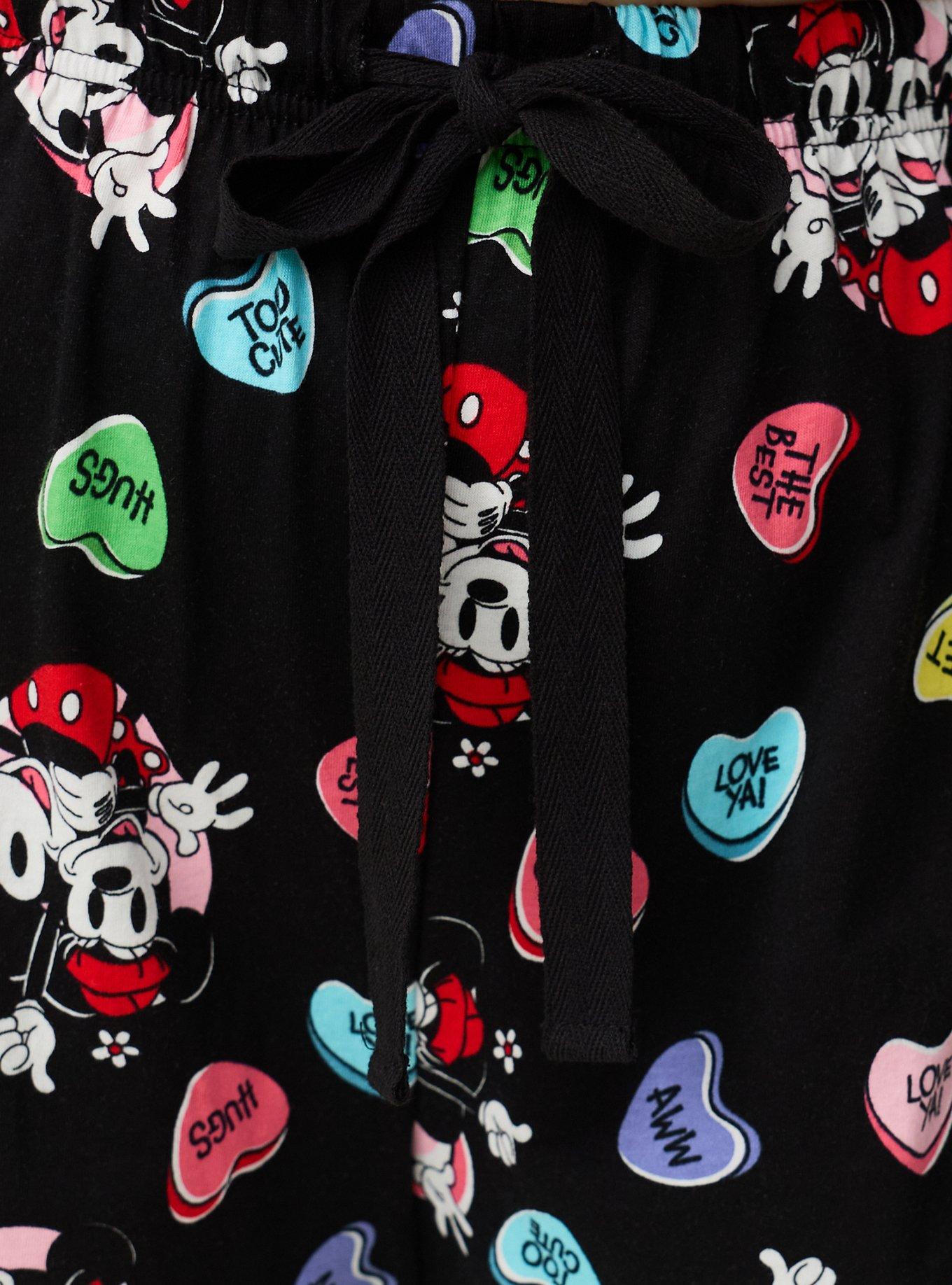 Mickey & Minnie Lounge Short, MICKEY AND MINNIE VALENTINES PRINT, alternate