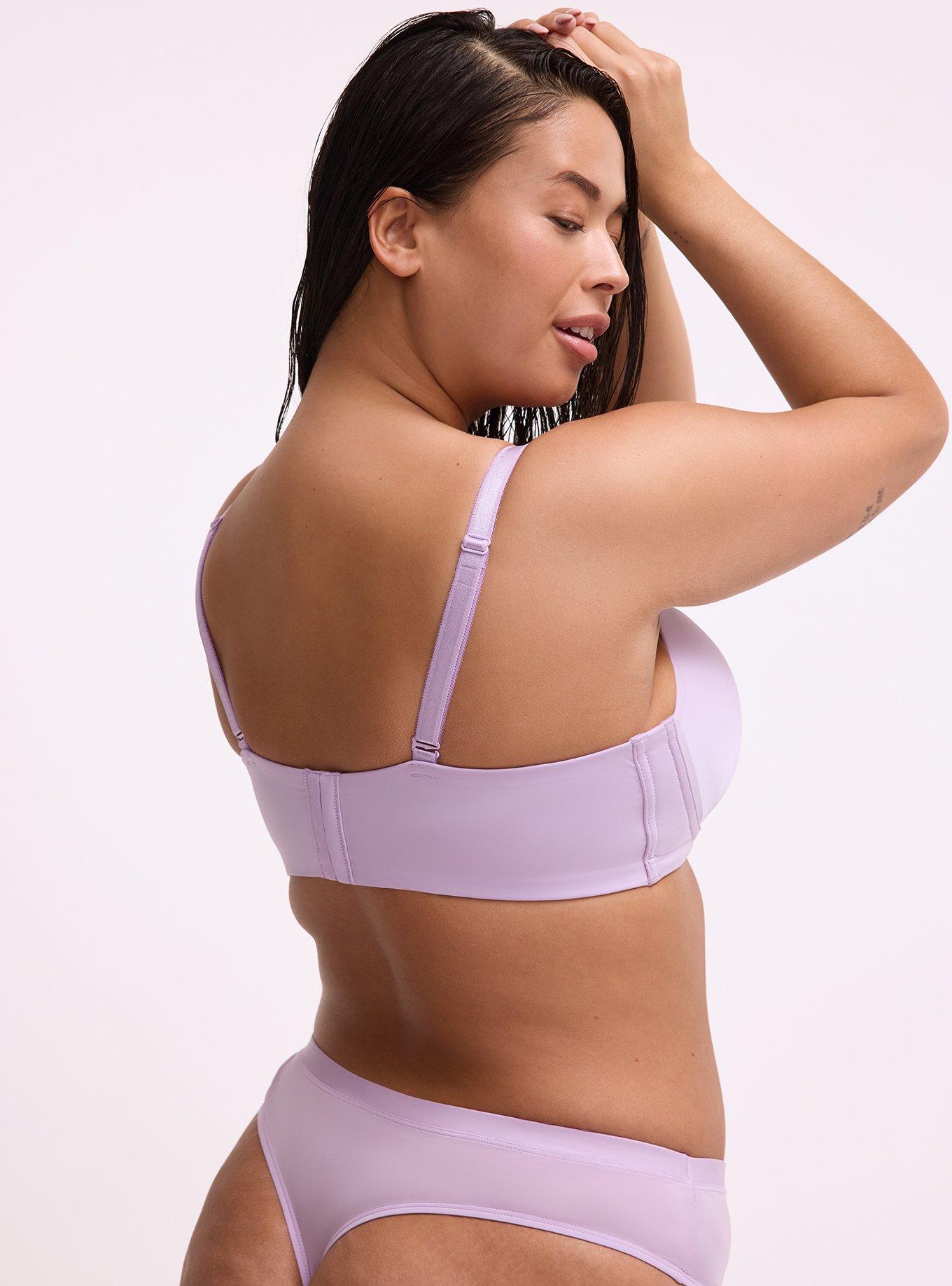 Second Skin Mid-Rise Thong Panty, LAVENDULA, alternate