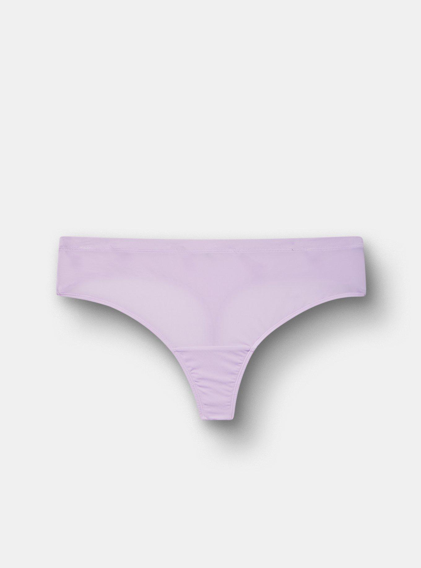 Second Skin Mid-Rise Thong Panty, LAVENDULA, hi-res