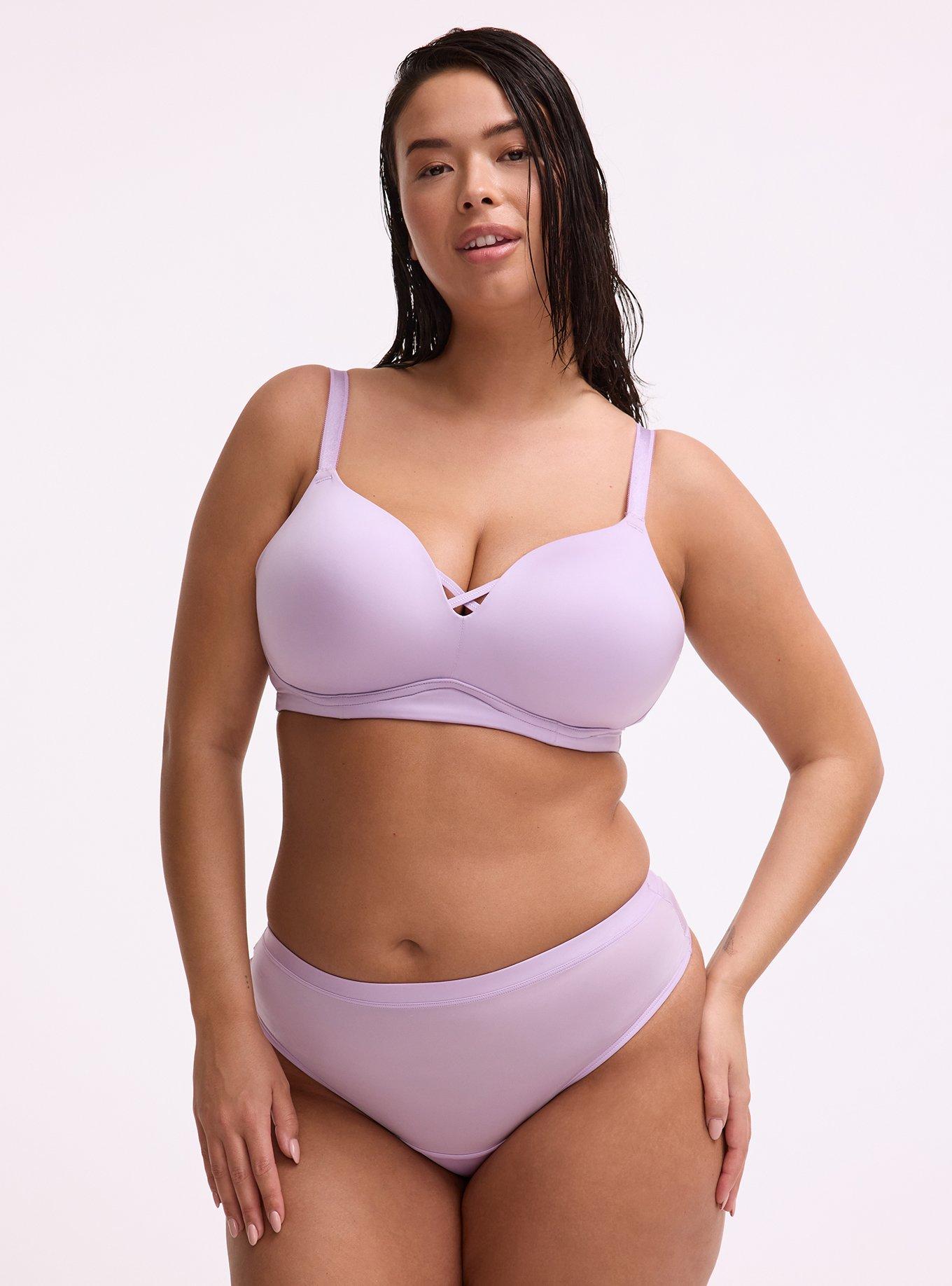 Second Skin Mid-Rise Thong Panty, LAVENDULA, hi-res