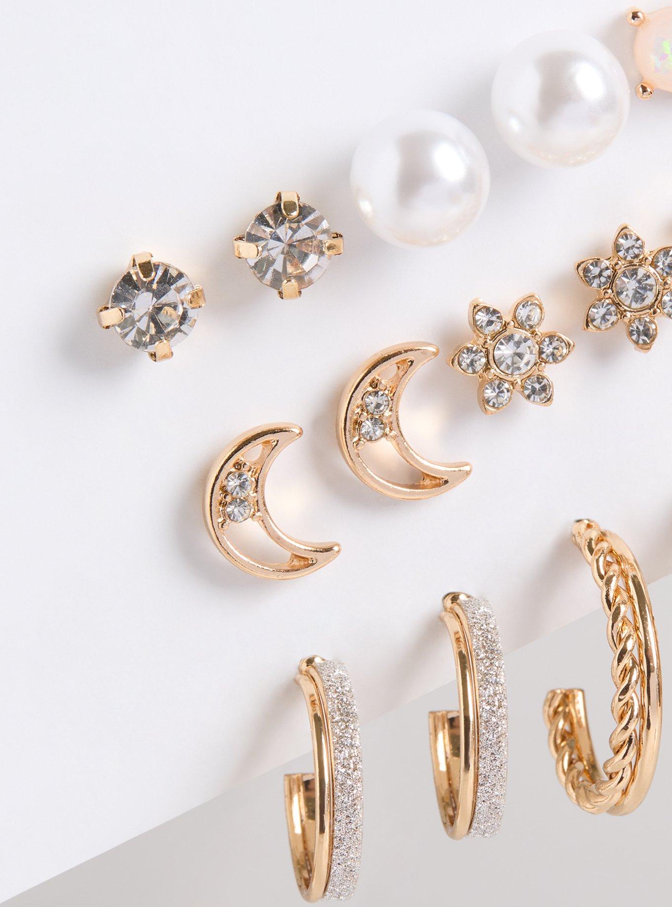 Celestial Stud Hoop Set