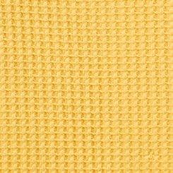 Waffle Crochet Inset Top, HONEY GOLD, swatch