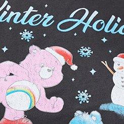 Plus Size Care Bears Christmas Crew Tee, WINTER HOLIDAY VINTAGE BLACK, swatch