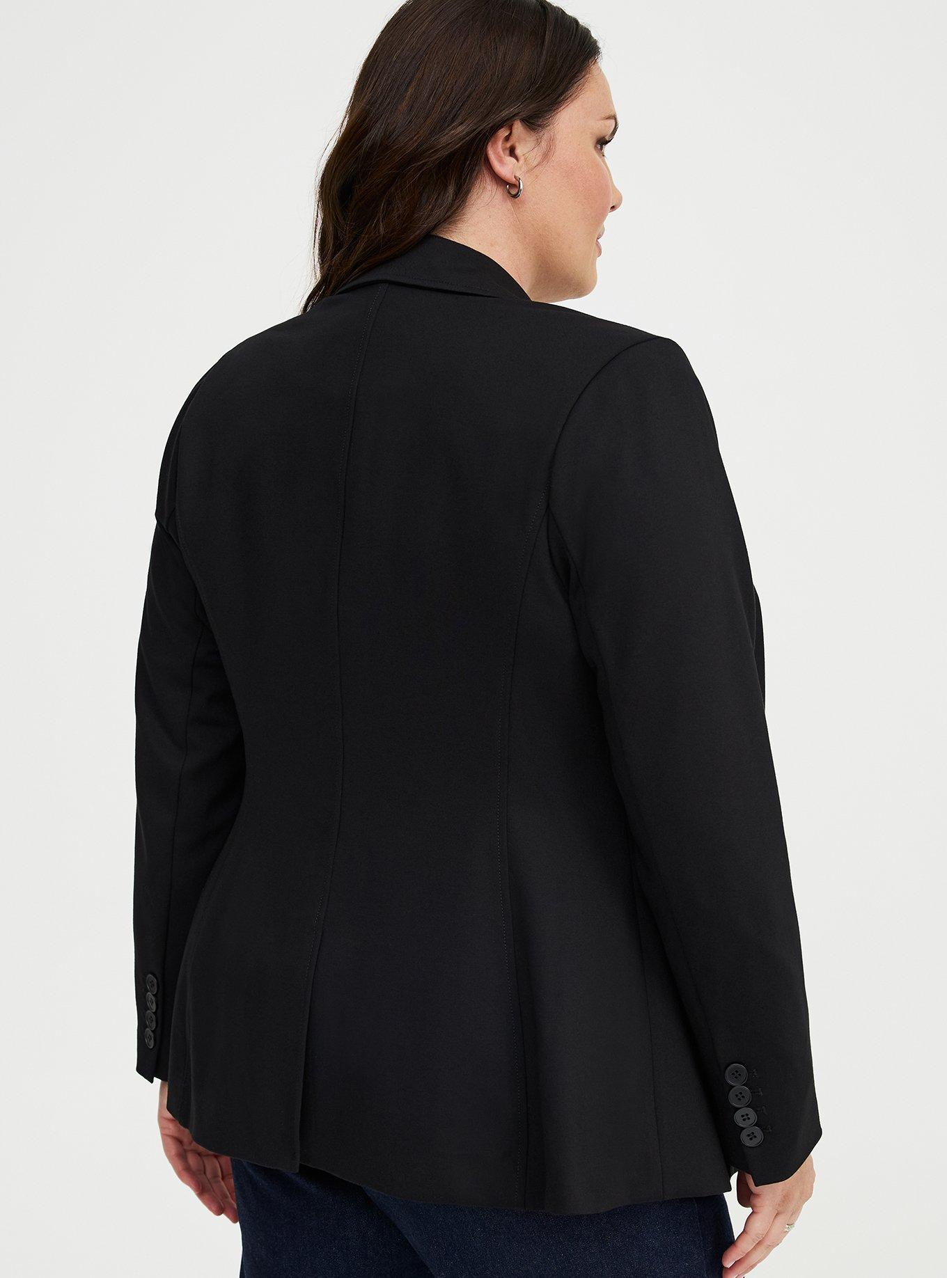 Studio Tailored Ponte Blazer, DEEP BLACK, alternate