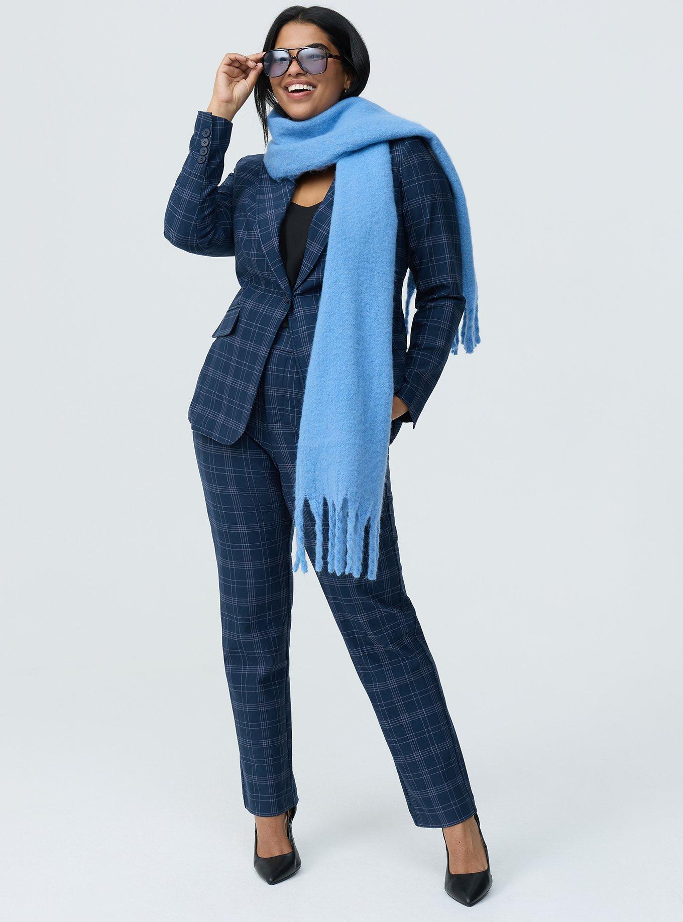 Studio Tailored Ponte Blazer, SYSTEM PLAID TONAL, alternate