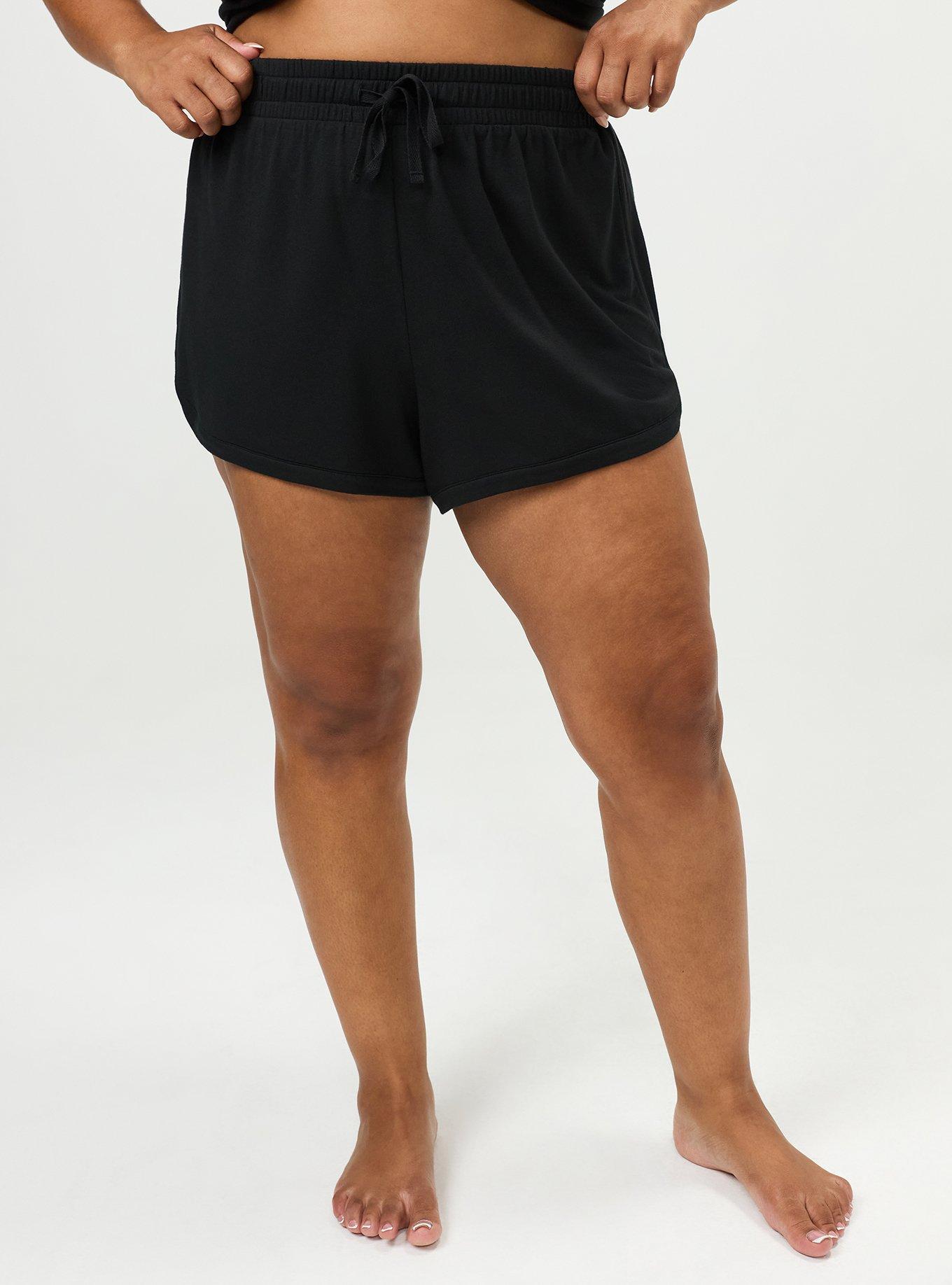 Lightweight French Terry Lounge Short, DEEP BLACK, alternate