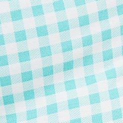 Light Weight French Terry Lounge Short, LOVELY GINGHAM AQUA, swatch