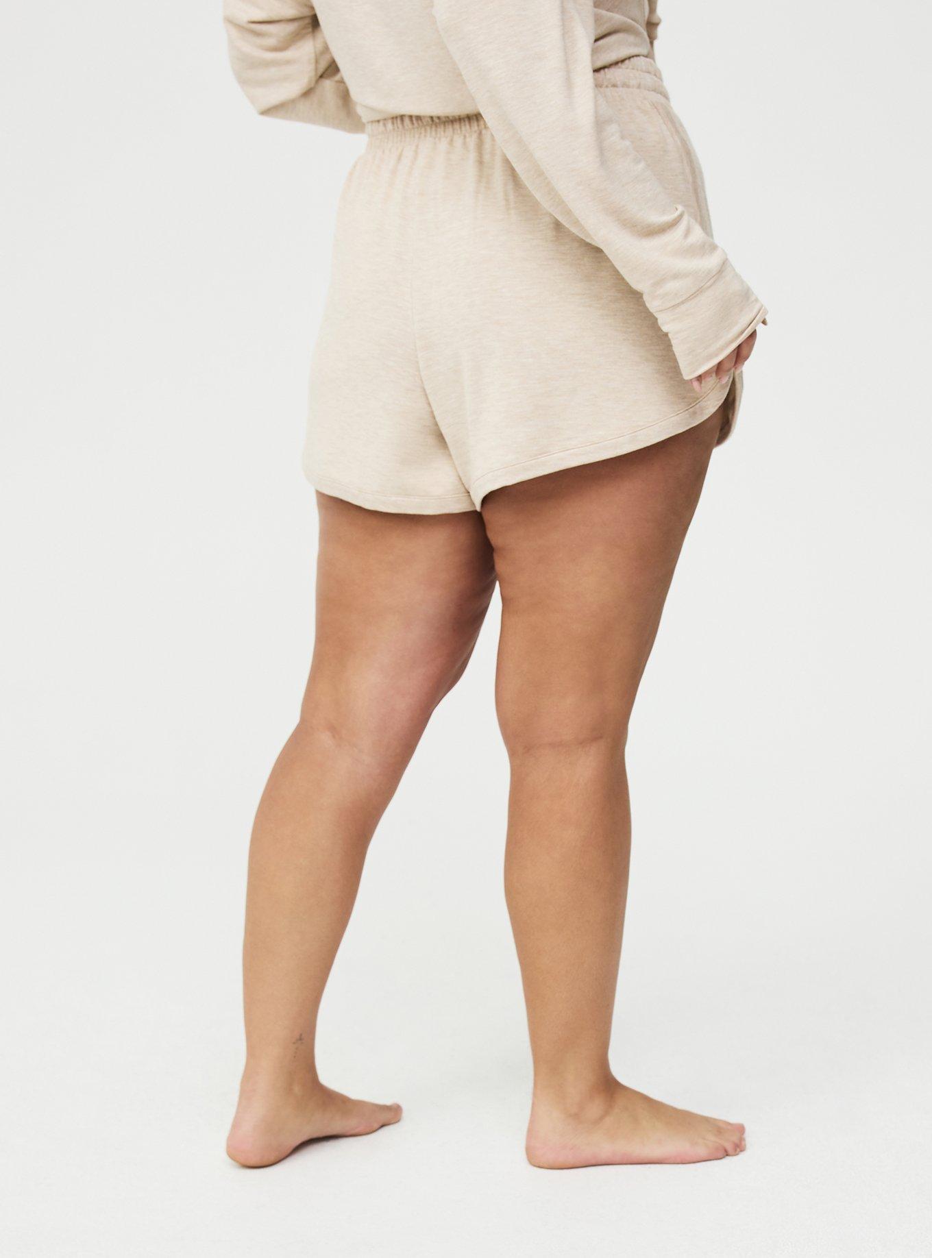 Light Weight French Terry Lounge Short, SWEET CHERRY OATMEAL, alternate