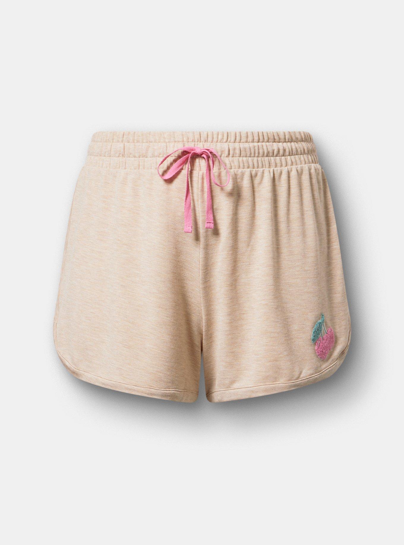 Light Weight French Terry Lounge Short, SWEET CHERRY OATMEAL, hi-res