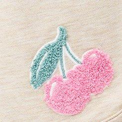 Light Weight French Terry Lounge Short, SWEET CHERRY OATMEAL, swatch