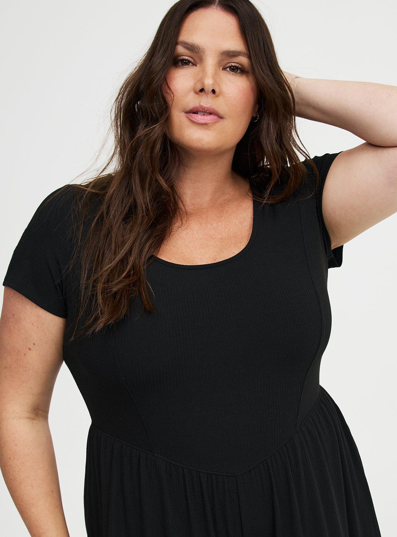 Rib Knit Wide Leg Jumpsuit, DEEP BLACK, alternate