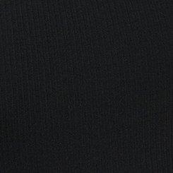 Plus Size Rib Knit Wide Leg Jumpsuit, DEEP BLACK, swatch