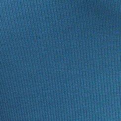 Plus Size Rib Knit Wide Leg Jumpsuit, MALLARD BLUE, swatch