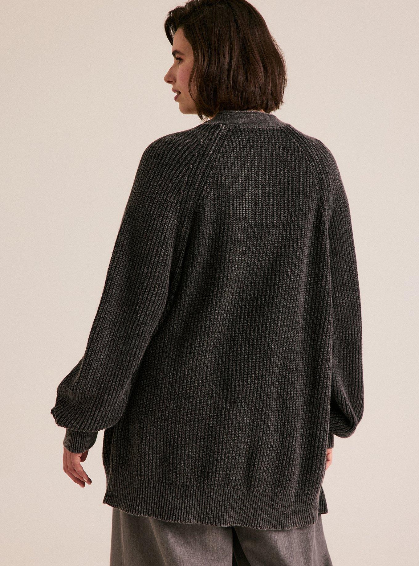 Festi Button-Front Cardigan, PHANTOM, alternate