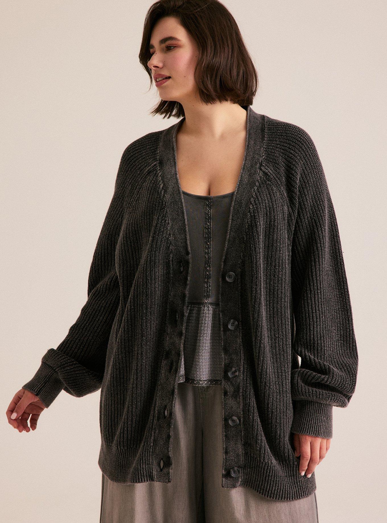 Festi Button-Front Cardigan