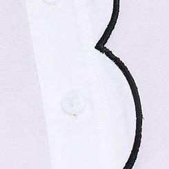 Plus Size Belle Isle Scalloped Shirt, BRIGHT WHITE, swatch