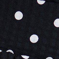 Plus Size Retro Chic Pleated Midi Skirt, CLOSE DOT DEEP BLACK, swatch