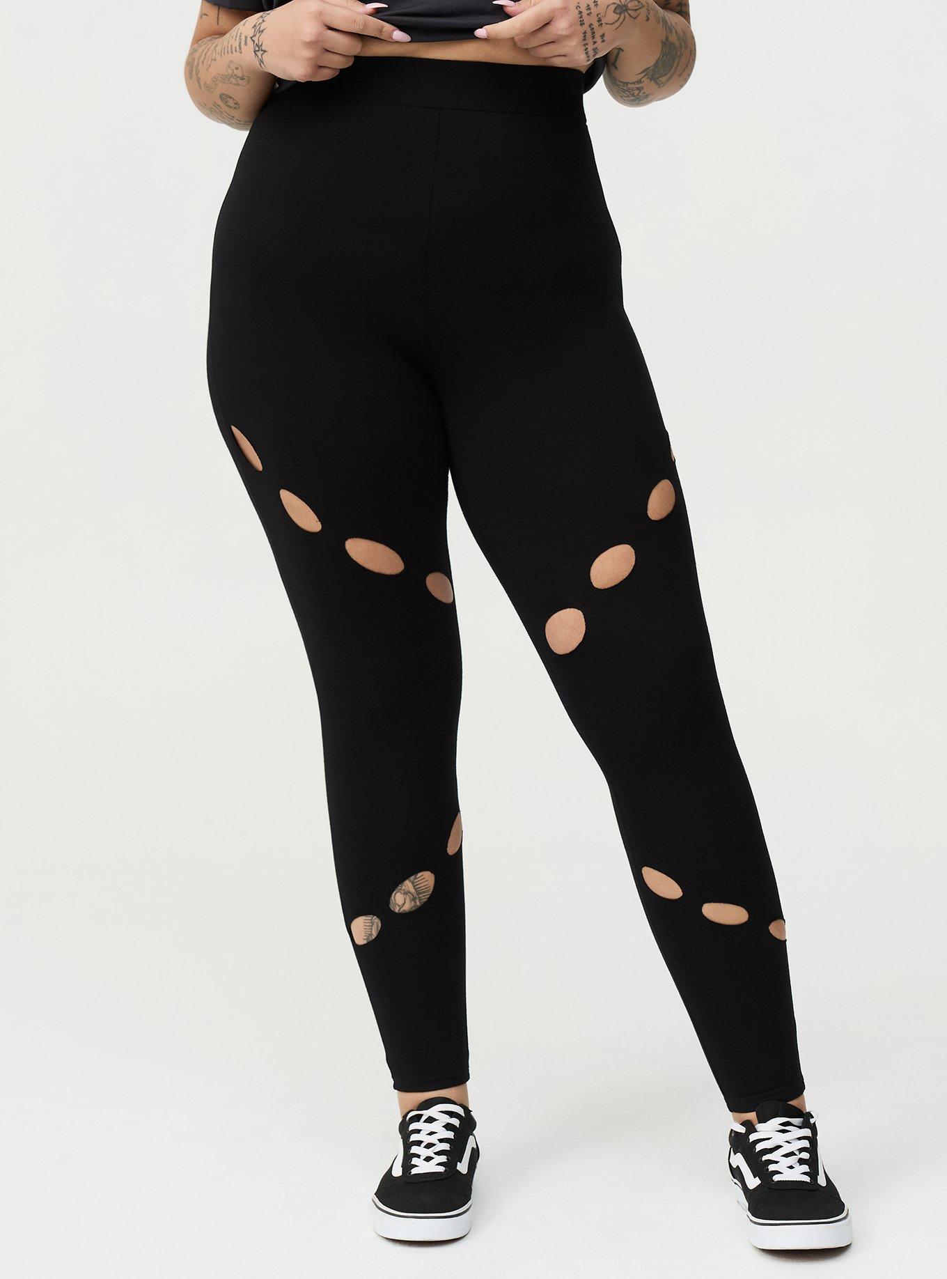Full Length Cutout Legging, DEEP BLACK, alternate