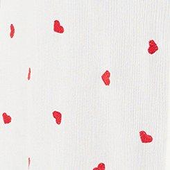 Plus Size Lizzie Embroiderd Button-Up Shirt, HEARTFELT EMBROIDERY WHITE RED, swatch