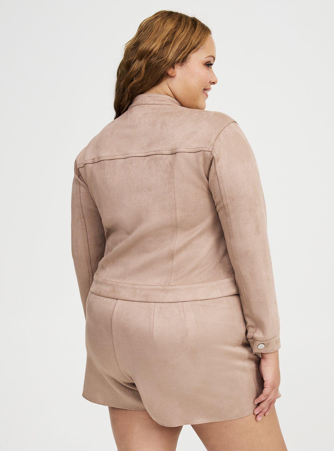 Modern Suede Trucker Jacket