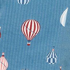 Retro Chic Sweetheart Crop Top, HOT AIR BALLOONS BLUE, swatch