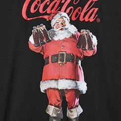 Coca Cola Classic Cotton Jersey Tee, COCA COLA XMAS DEEP BLACK, swatch