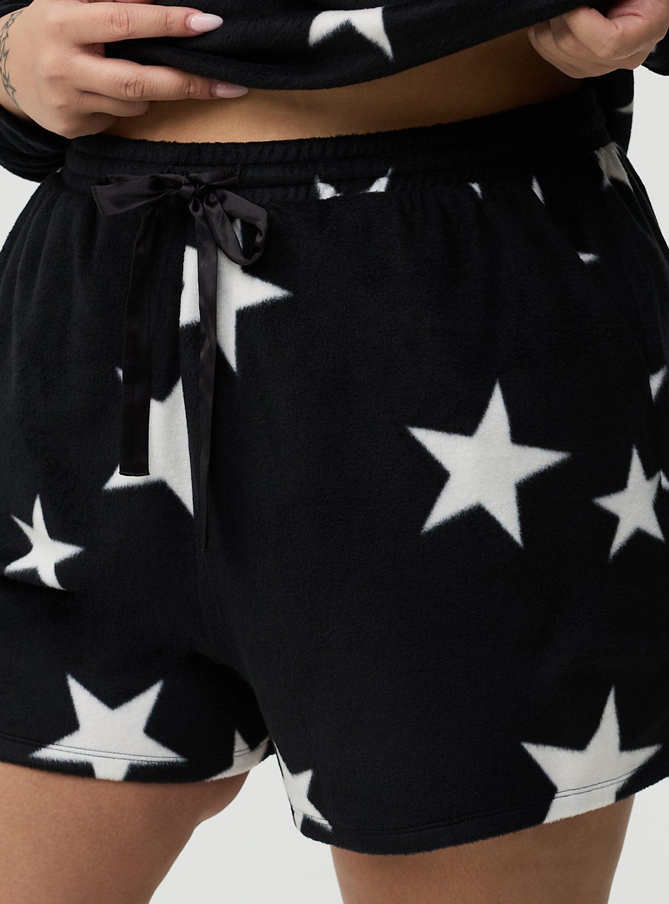 Spa Fleece Sleep Short, MAY STARS BLACK, alternate