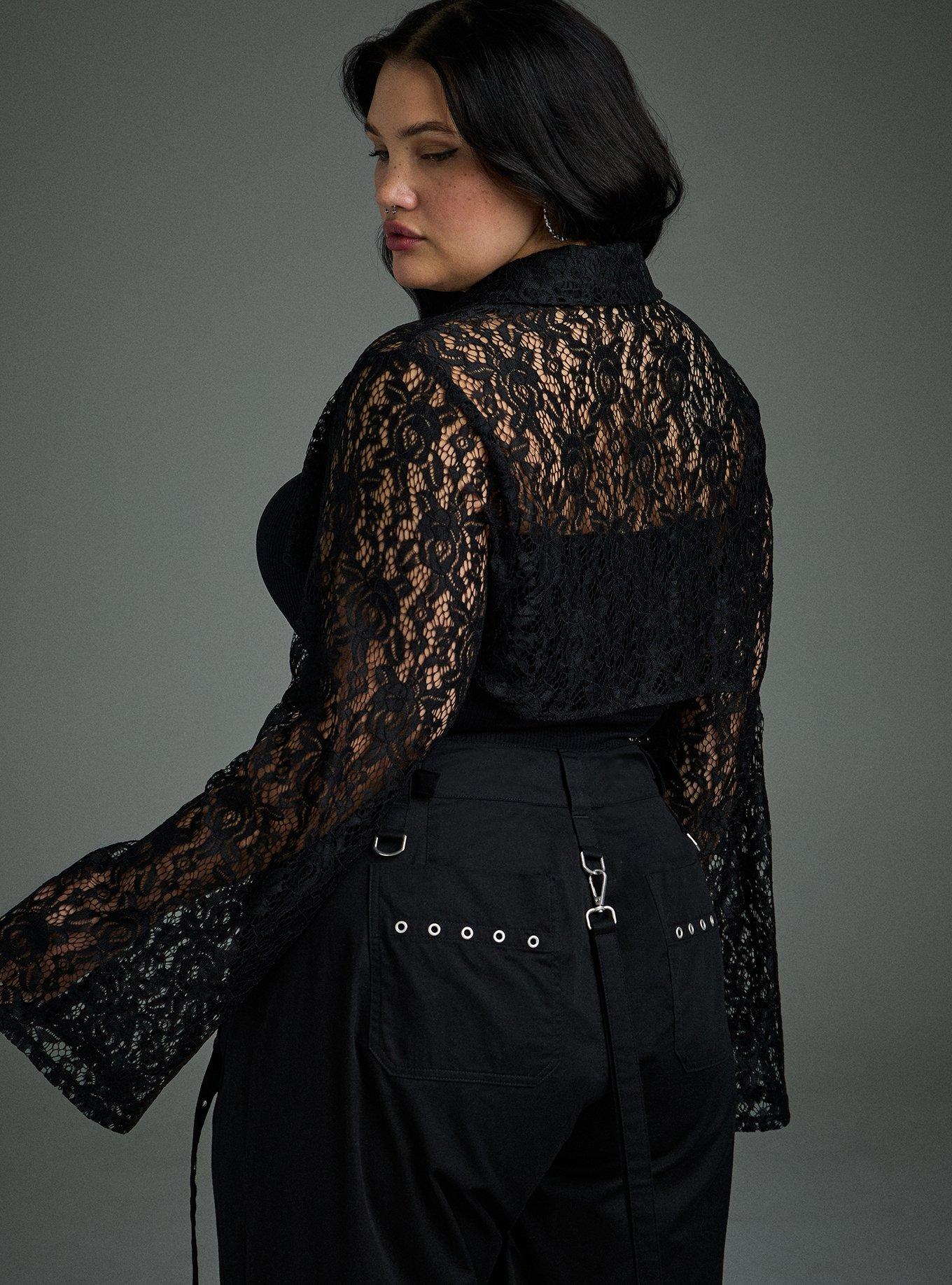 Nightfall Bell Sleeve Lace & Chain Bolero