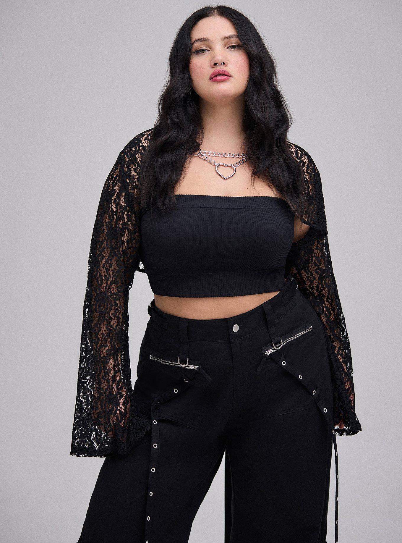 Nightfall Bell Sleeve Lace & Chain Bolero