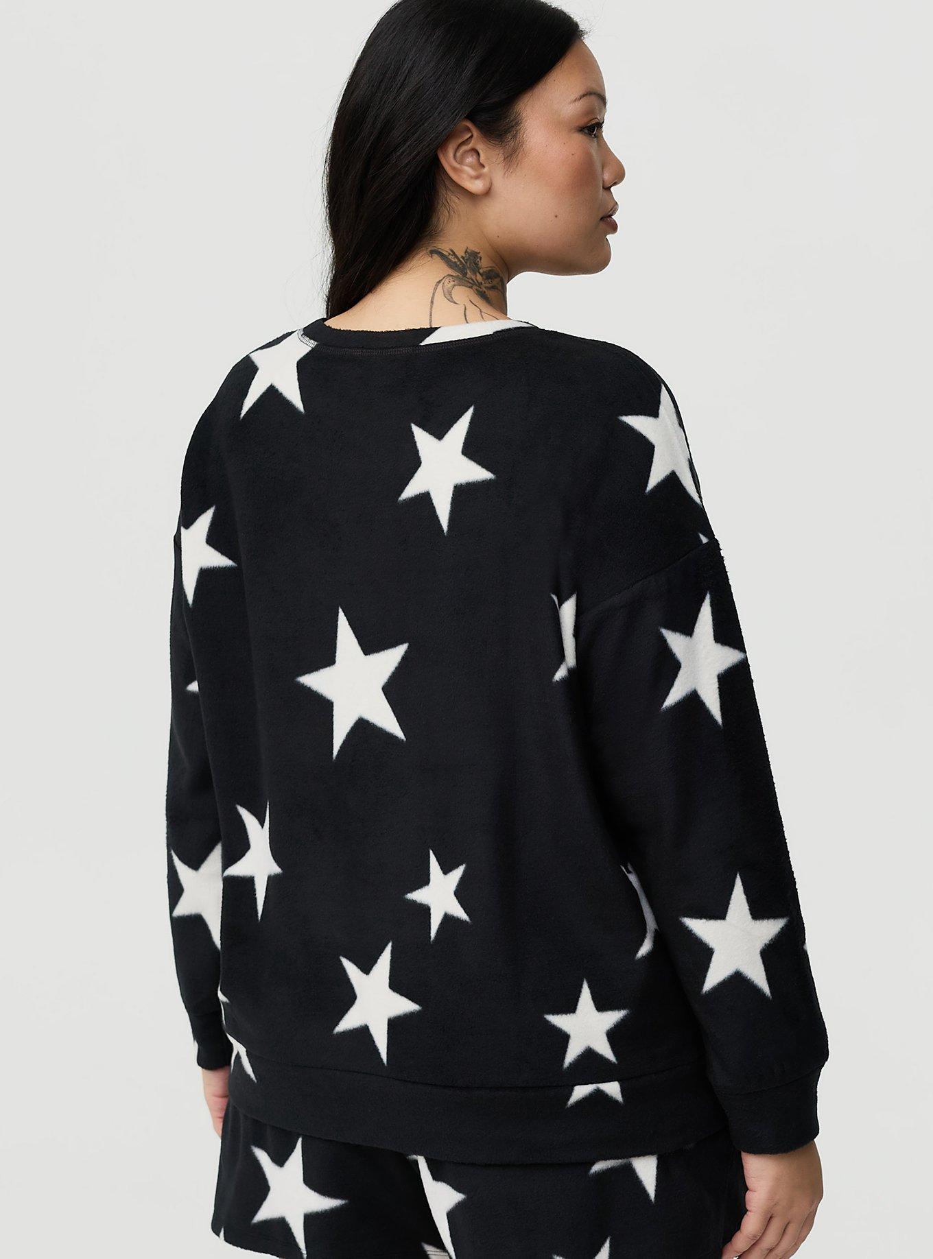 Spa Fleece Sleep Pullover, MAY STARS BLACK, alternate