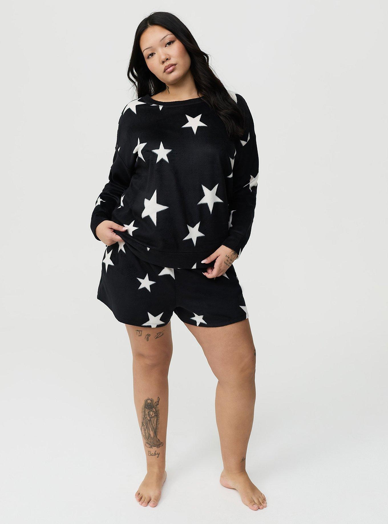 Spa Fleece Sleep Pullover, MAY STARS BLACK, alternate