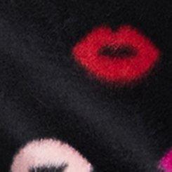 Spa Fleece Sleep Pullover, POPPY LIPS BLACK, swatch