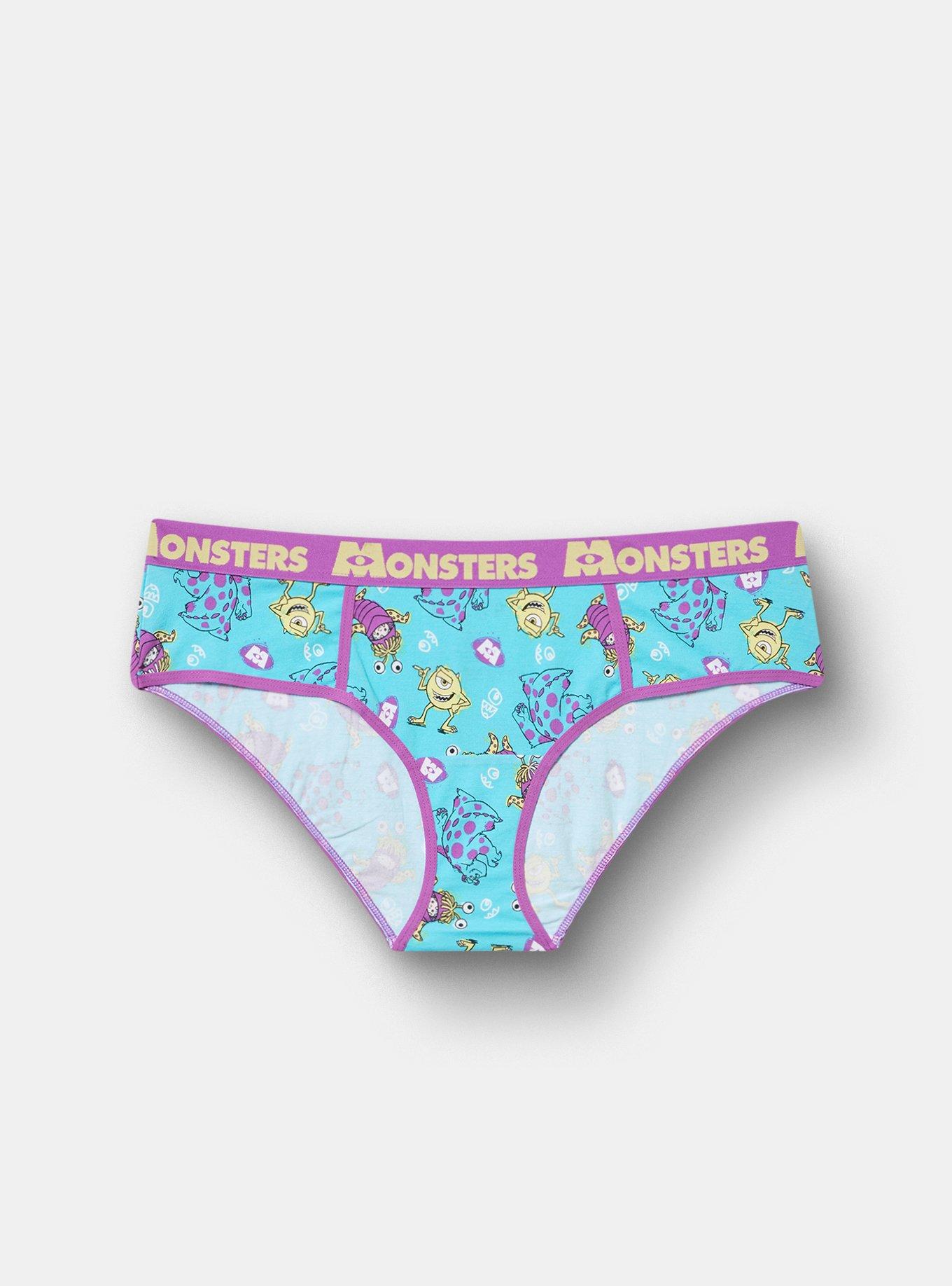Monsters, Inc. Mid-Rise Cotton Hipster Panty, MULTI, hi-res