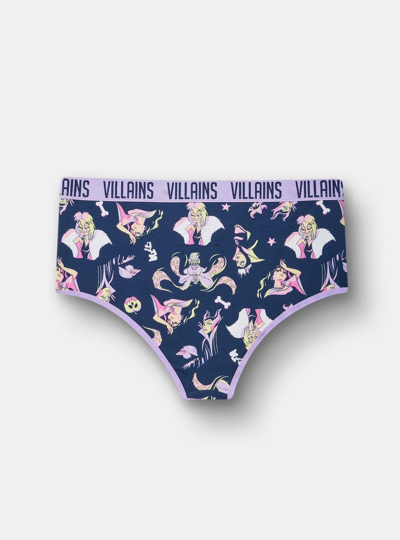 Disney Villains Mid-Rise Cotton Cheeky Panty, MULTI, alternate
