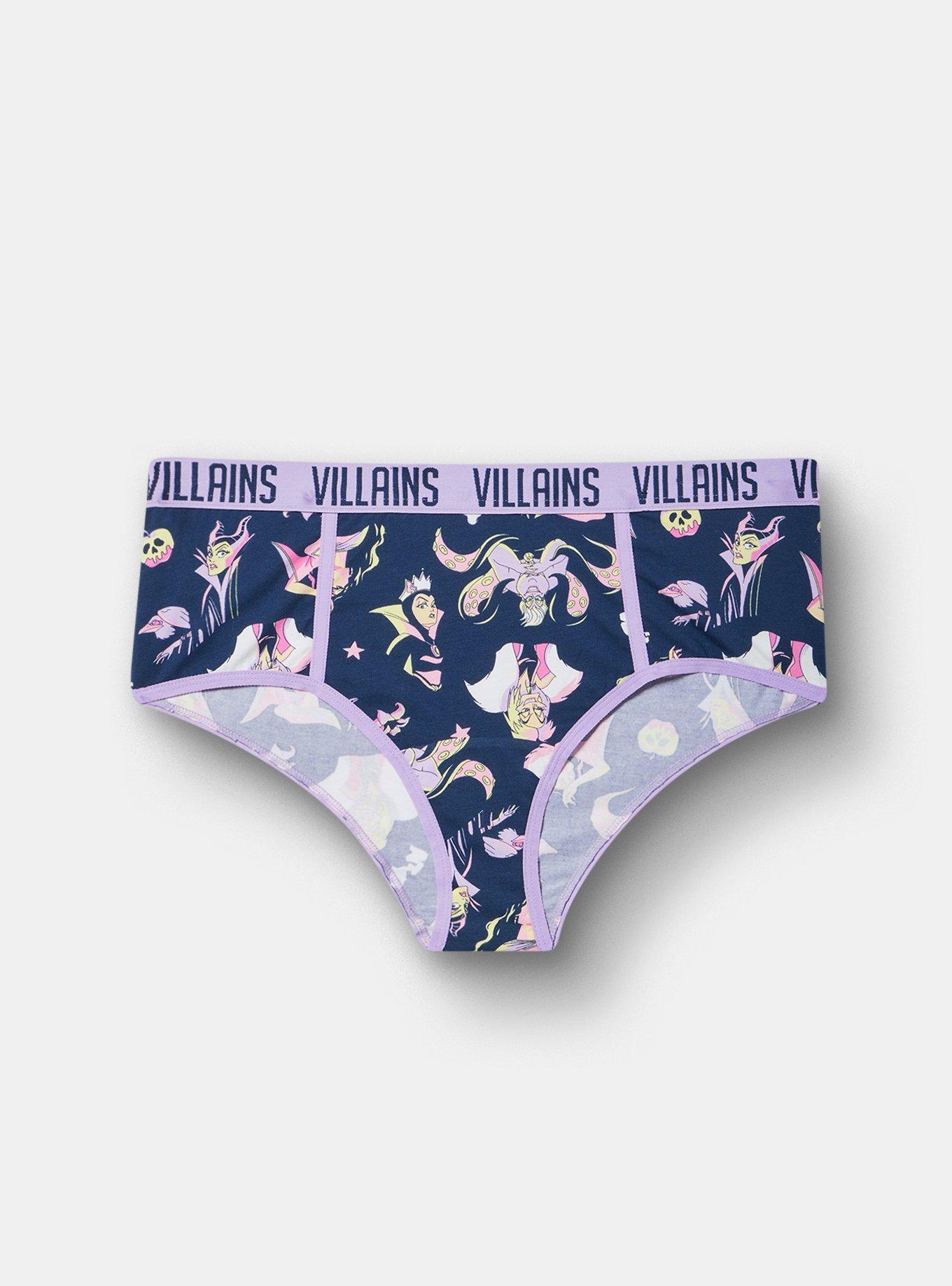 Disney Villains Mid-Rise Cotton Cheeky Panty, MULTI, hi-res